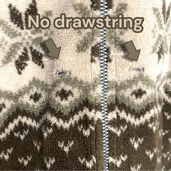 MUSKOKA Lakes Plush Zip Front Jacket Size Medium Green - Picture 3 of 16